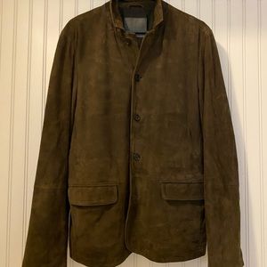 All Saints Dover Leather Blazer - Size L